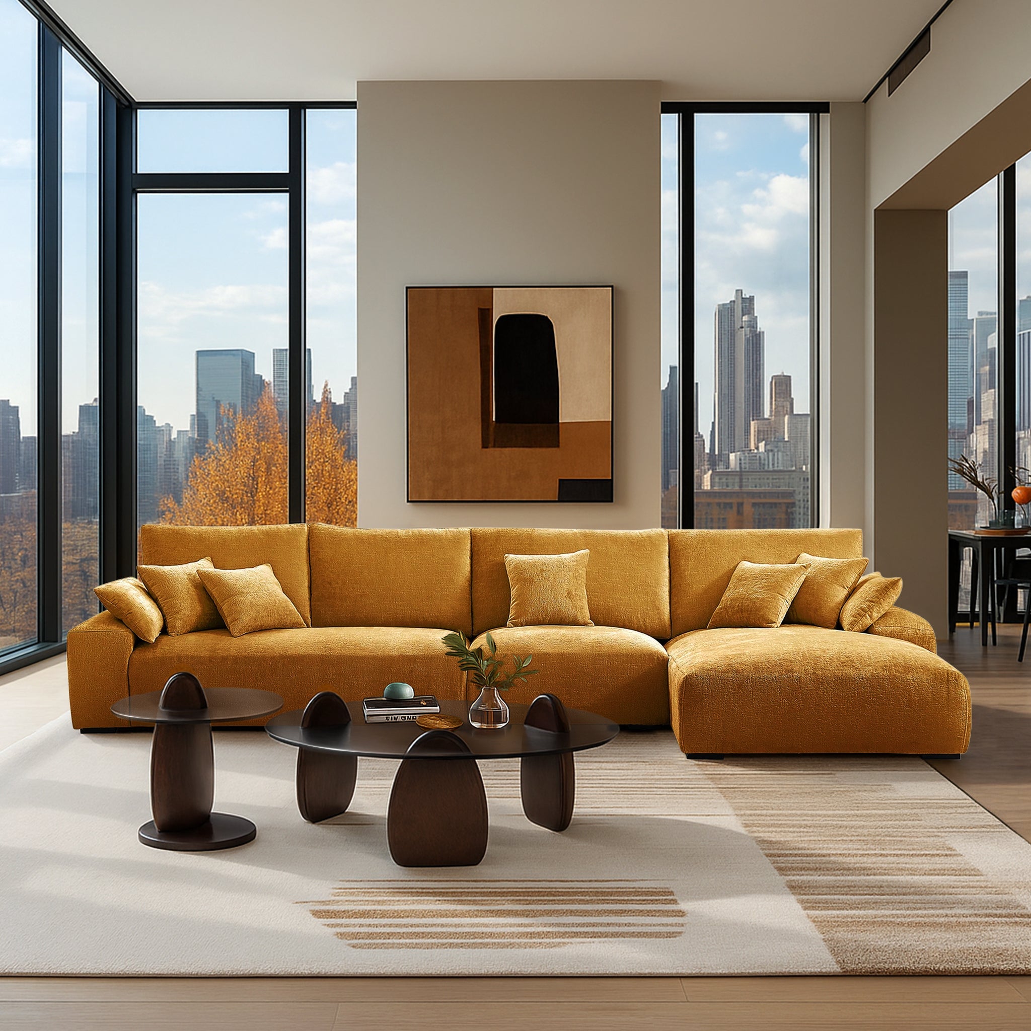 The Empress Yellow Sectional