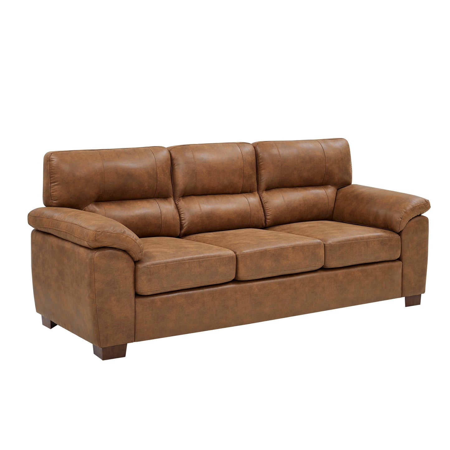 Canapé trois places en cuir - 30,5 P x 81 L x 34,5 H