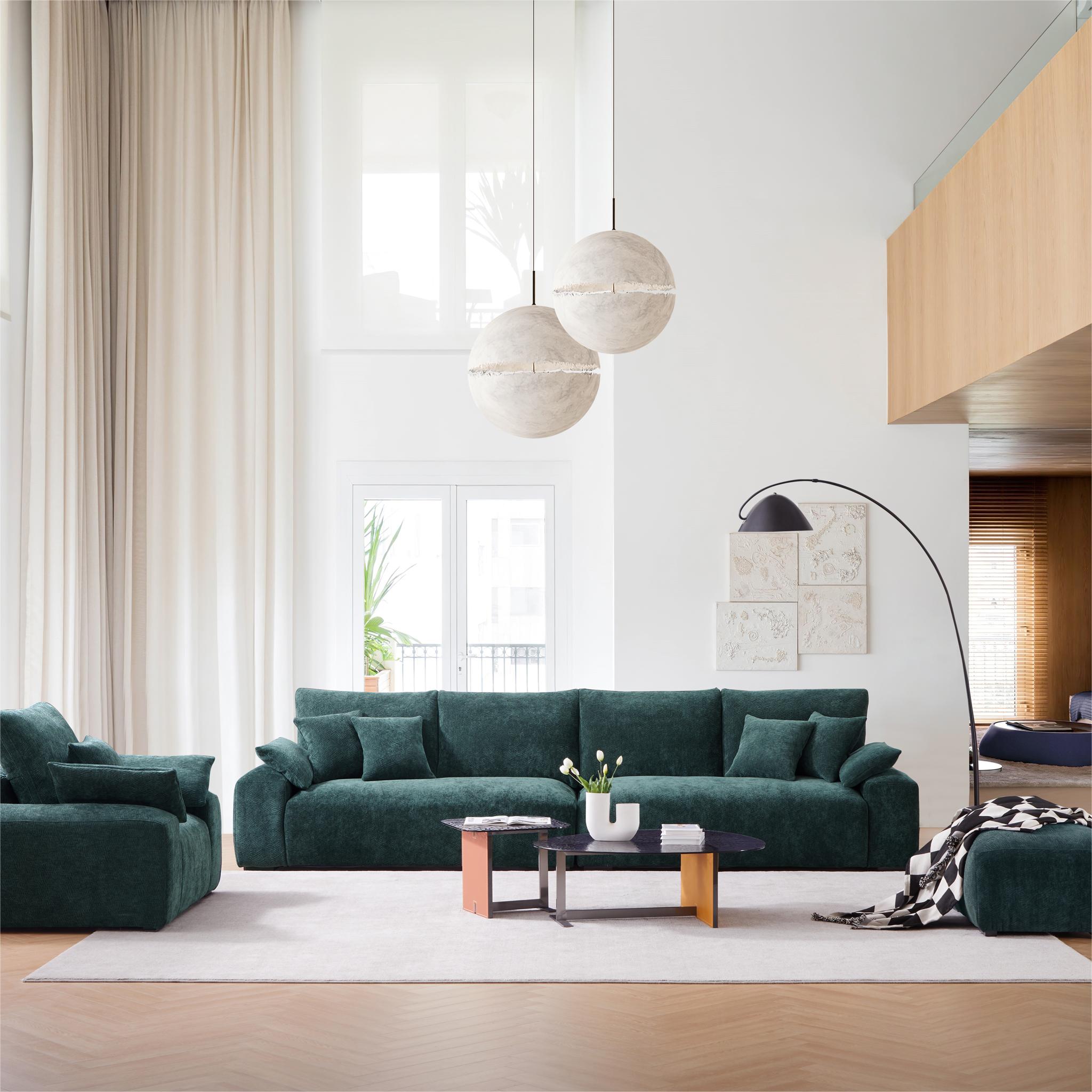 The Empress Green Sofa Set