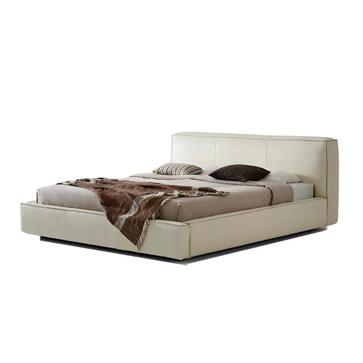 Cinnamon Leather Bed