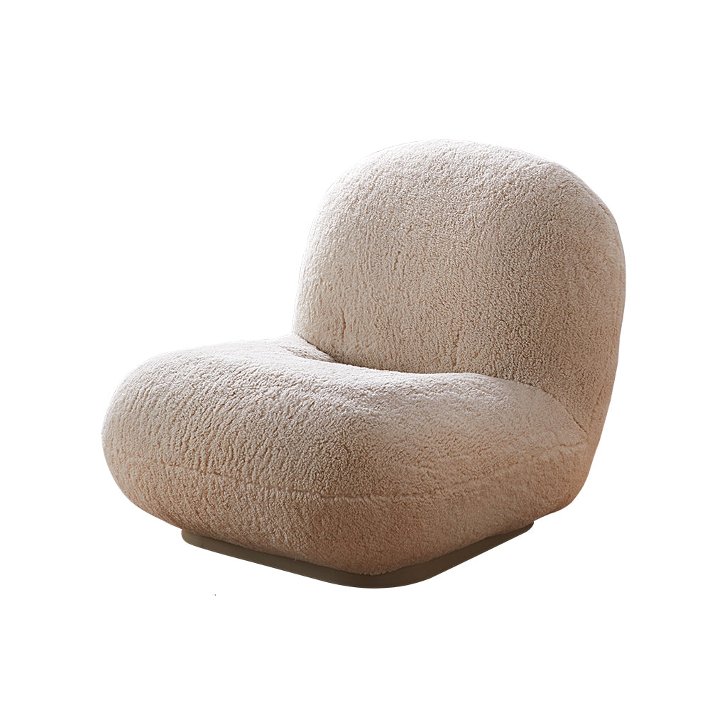 Puff Gray Accent Chair