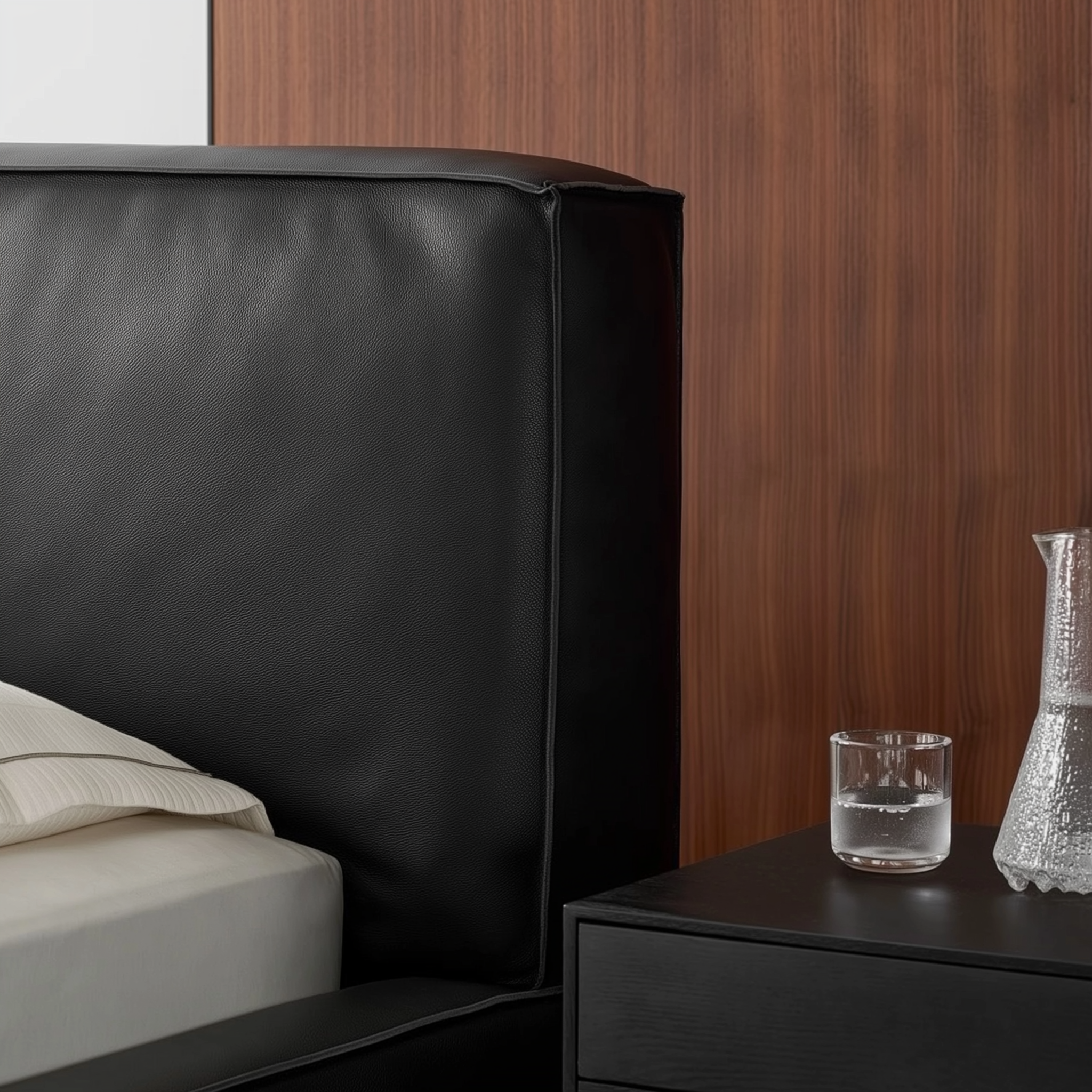 Pudding Leather Bed