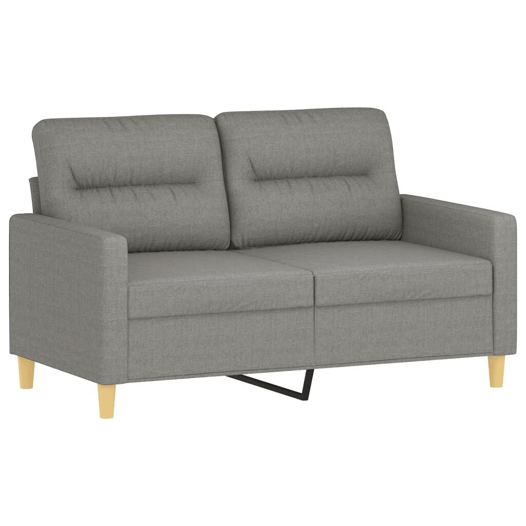 Canapé 2 places vidaXL Gris foncé 47,2 cm Tissu - 54,3 x 30,3 x 31,5 cm
