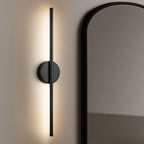 Applique murale de salle de bain à 1 lumière, linéaire et moderne, à intensité variable, à DEL intégrée, de 23,6 po