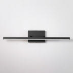 Applique murale LED intégrée rotative et linéaire noire moderne à 1 ampoule, à intensité variable et à changement de couleur