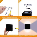 1 applique murale LED cube haut/bas