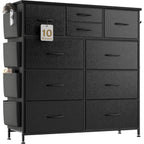 Commode à 10 tiroirs en tissu, armoire de rangement, unité de rangement pour chambre à coucher