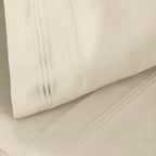 Parure de draps unie en coton égyptien de qualité supérieure 1000 fils au pouce carré