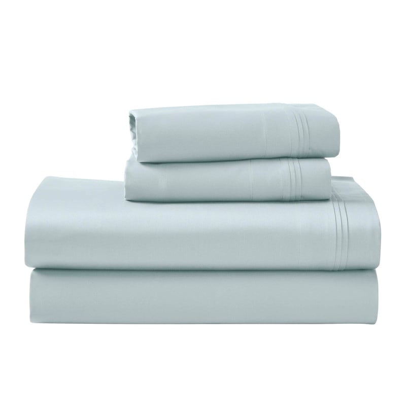 Parure de draps unie en coton égyptien de qualité supérieure 1000 fils au pouce carré