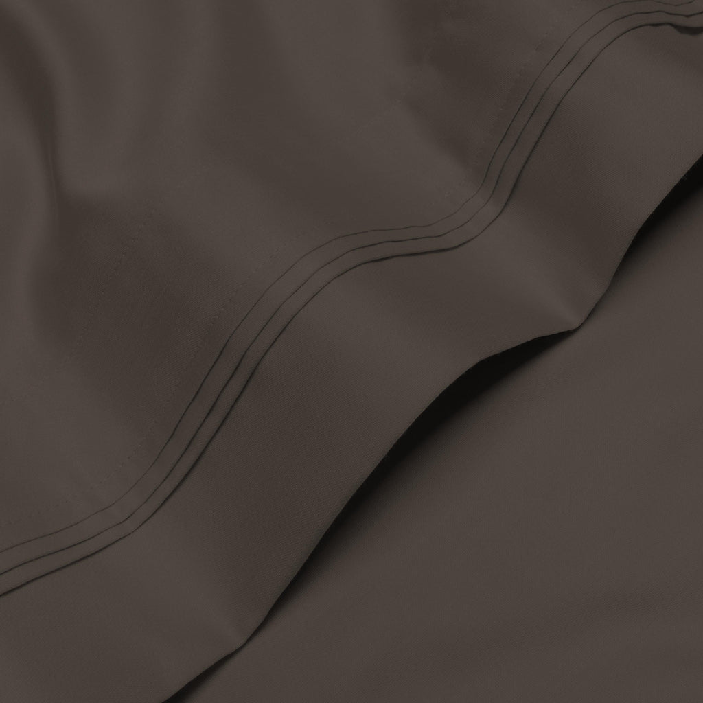Parure de draps unie en coton égyptien de qualité supérieure 1000 fils au pouce carré