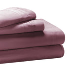 Parure de draps unie en coton égyptien de qualité supérieure 1000 fils au pouce carré