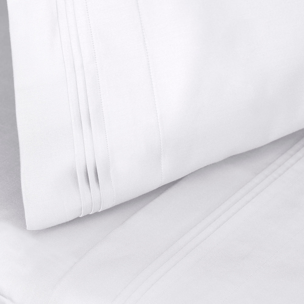 Parure de draps unie en coton égyptien de qualité supérieure 1000 fils au pouce carré