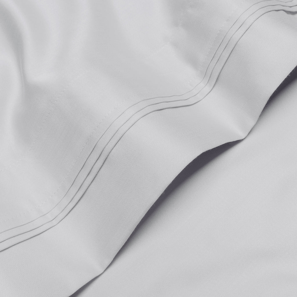 Parure de draps unie en coton égyptien de qualité supérieure 1000 fils au pouce carré