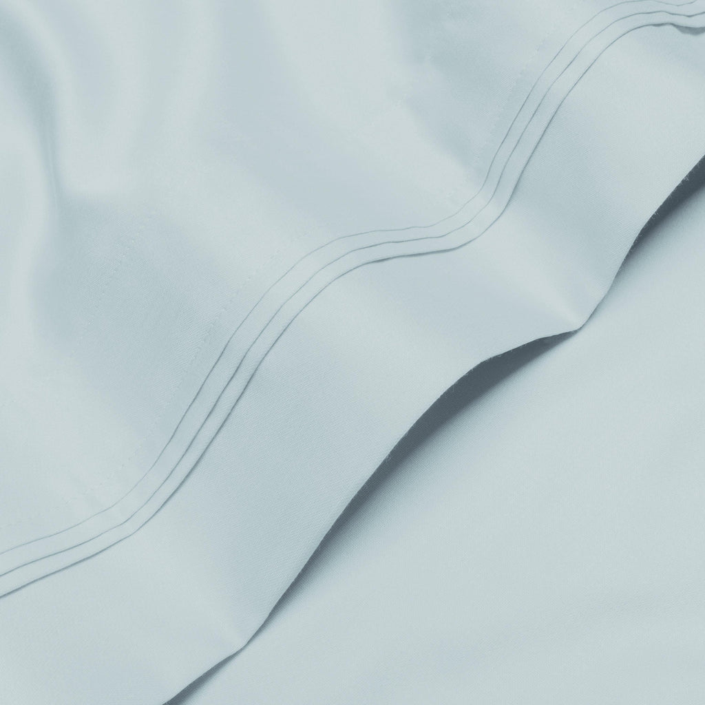 Parure de draps unie en coton égyptien de qualité supérieure 1000 fils au pouce carré