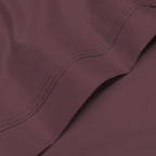 Parure de draps unie en coton égyptien de qualité supérieure 1000 fils au pouce carré