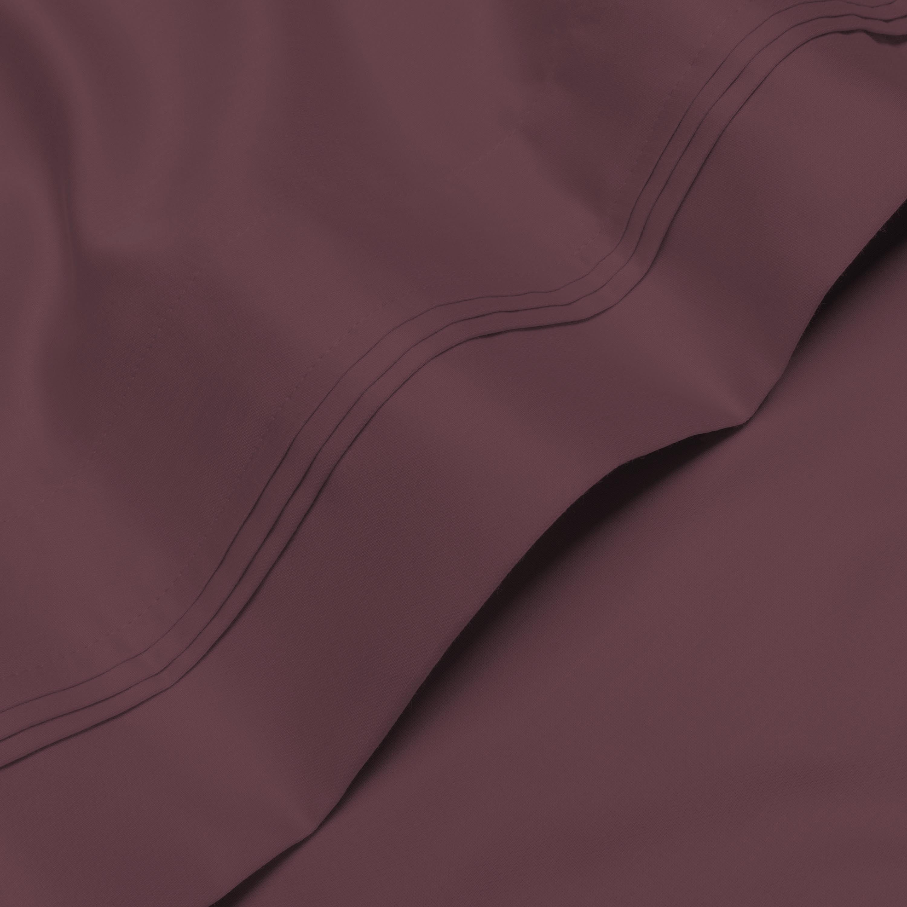 Parure de draps unie en coton égyptien de qualité supérieure 1000 fils au pouce carré