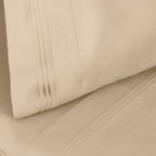 Parure de draps unie en coton égyptien de qualité supérieure 1000 fils au pouce carré