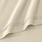 Parure de draps unie en coton égyptien de qualité supérieure 1000 fils au pouce carré