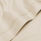 Parure de draps unie en coton égyptien de qualité supérieure 1000 fils au pouce carré