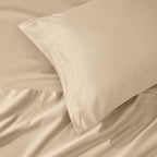 Parure de draps unie en coton égyptien de qualité supérieure 1000 fils au pouce carré