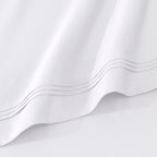 Parure de draps unie en coton égyptien de qualité supérieure 1000 fils au pouce carré