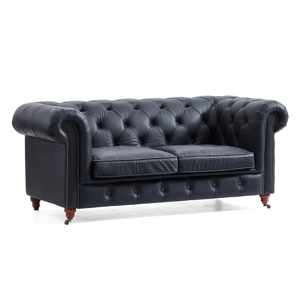 Durango Chesterfield Top Grain Leather Tufted Sofa