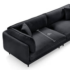 Vanilla Brown Leather Sofa