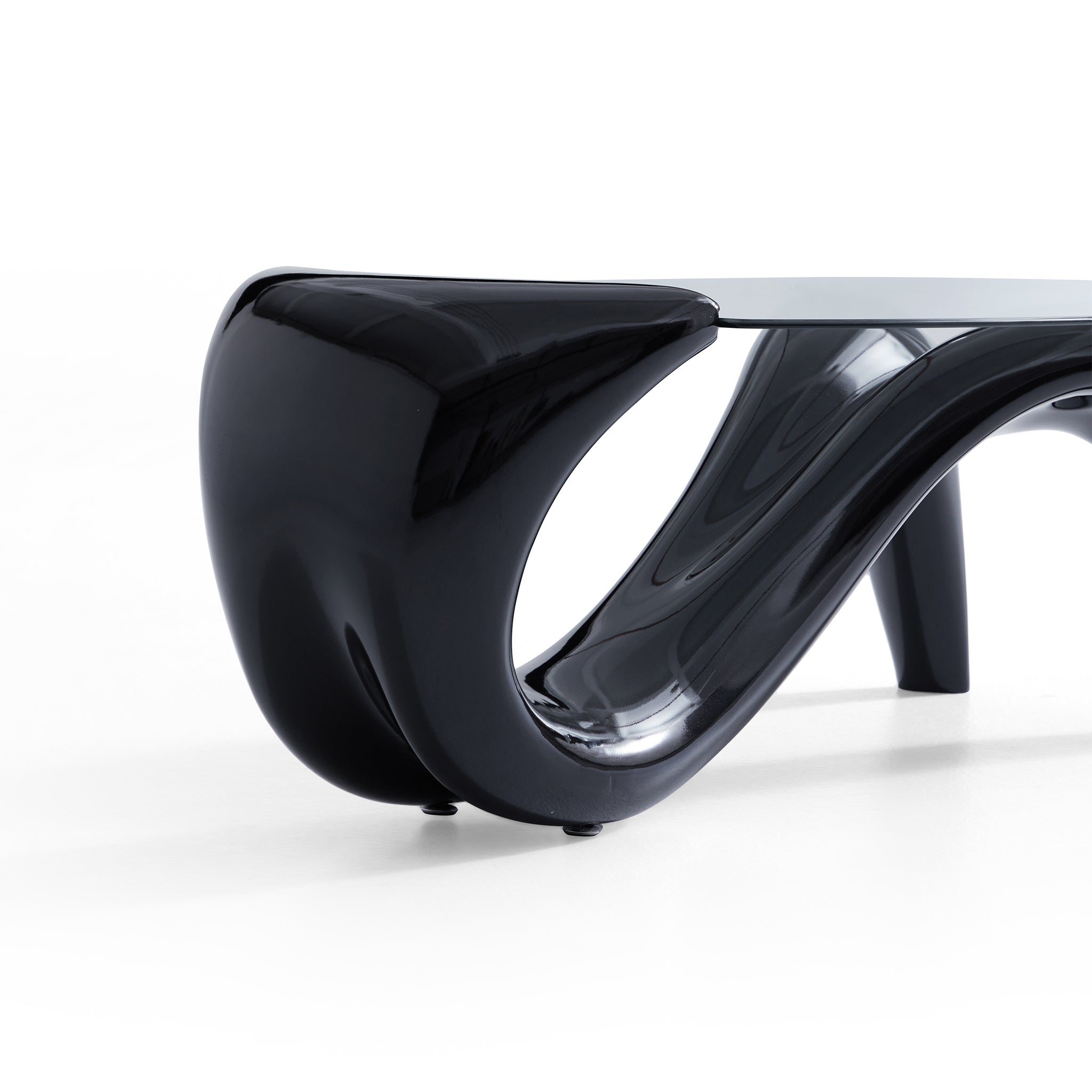 Table basse ovale élégante en forme de sirène