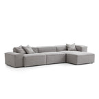 Canapé modulaire Freedom gris neuf avec pouf
