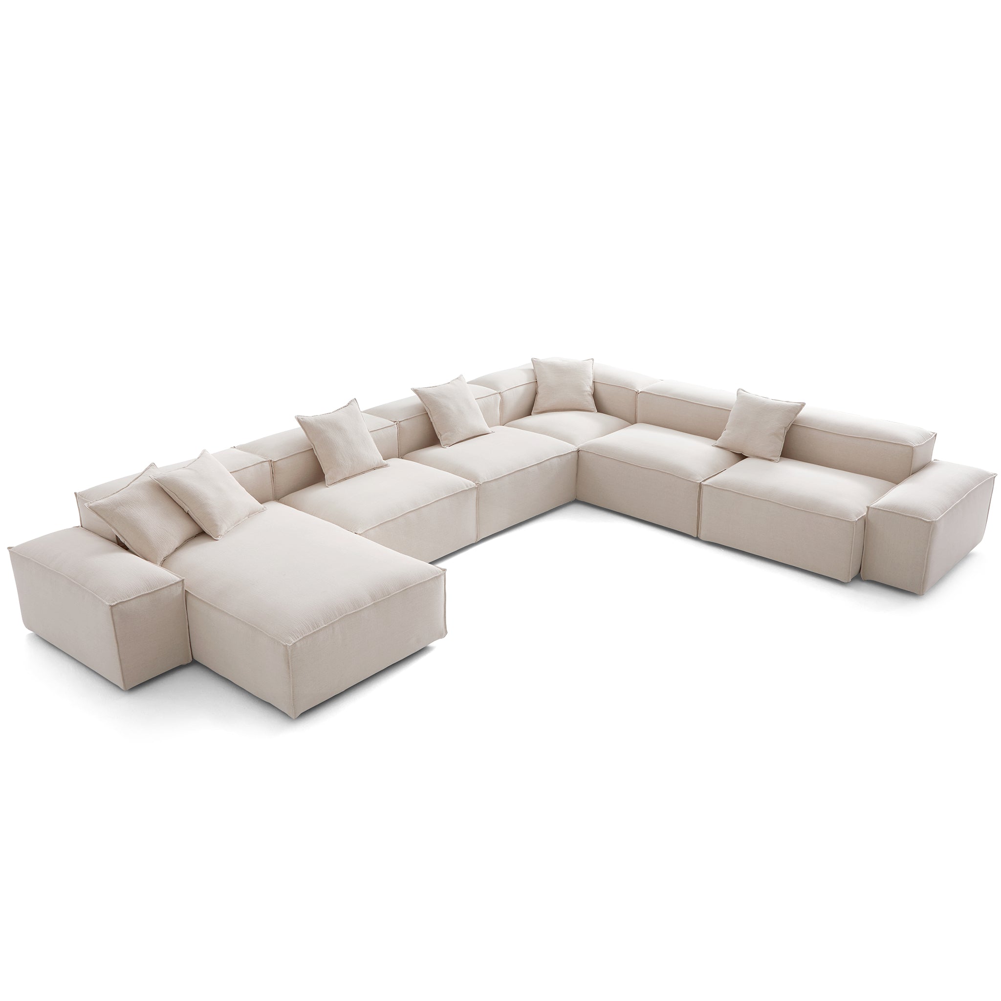 Canapé sectionnel en U gris Freedom Modular