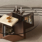 Table basse en verre Magic Cube scandinave