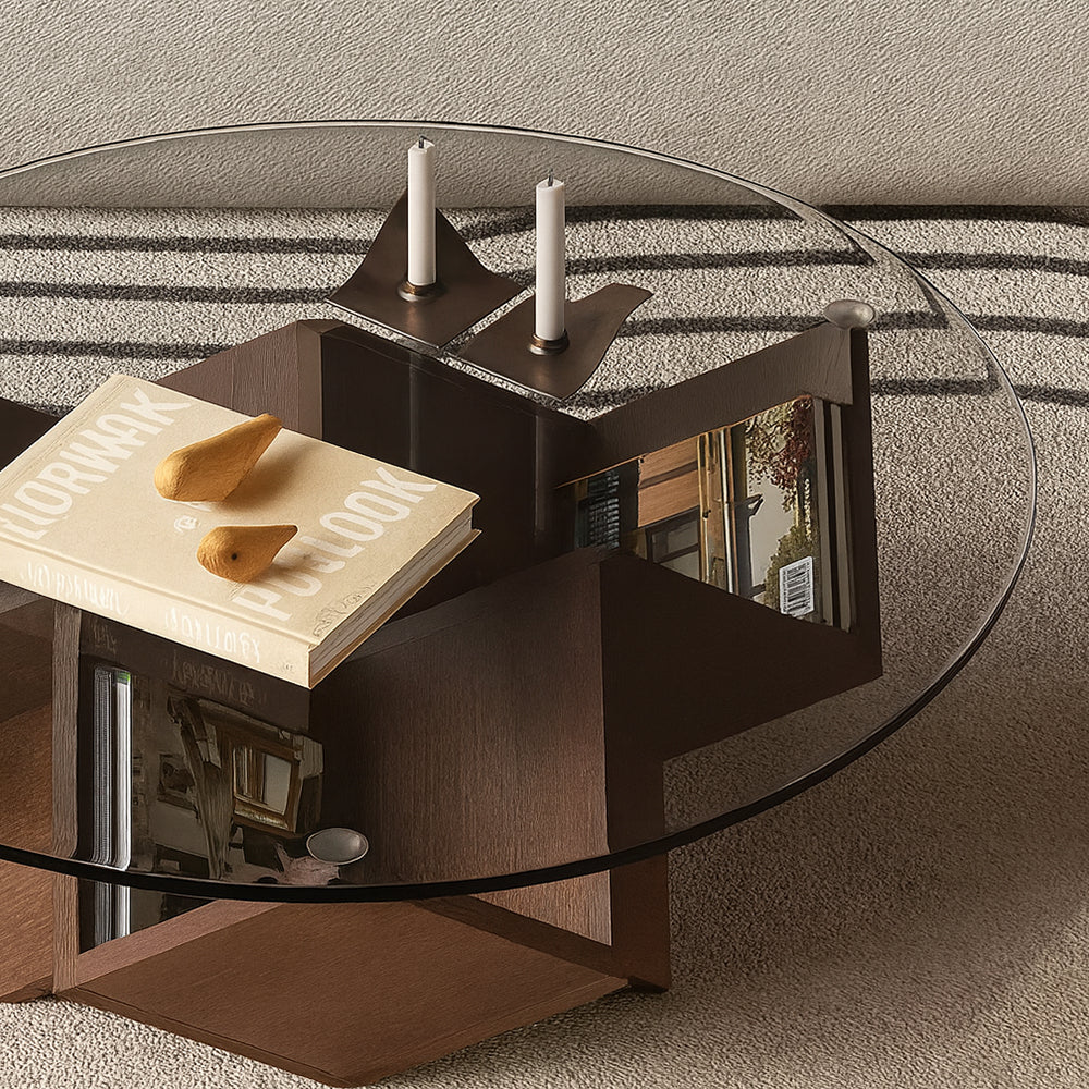 Table basse en verre Magic Cube scandinave