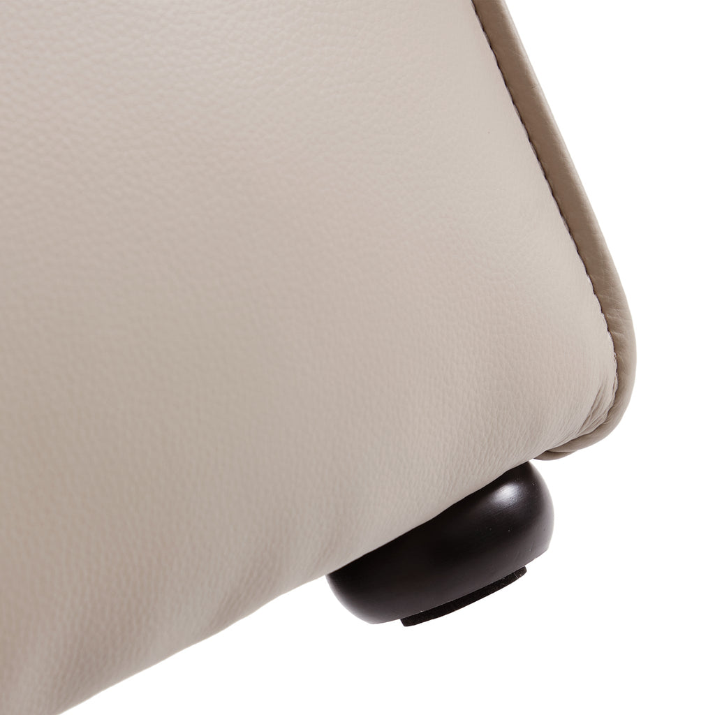 Cube Modular Beige Genuine Leather Sofa