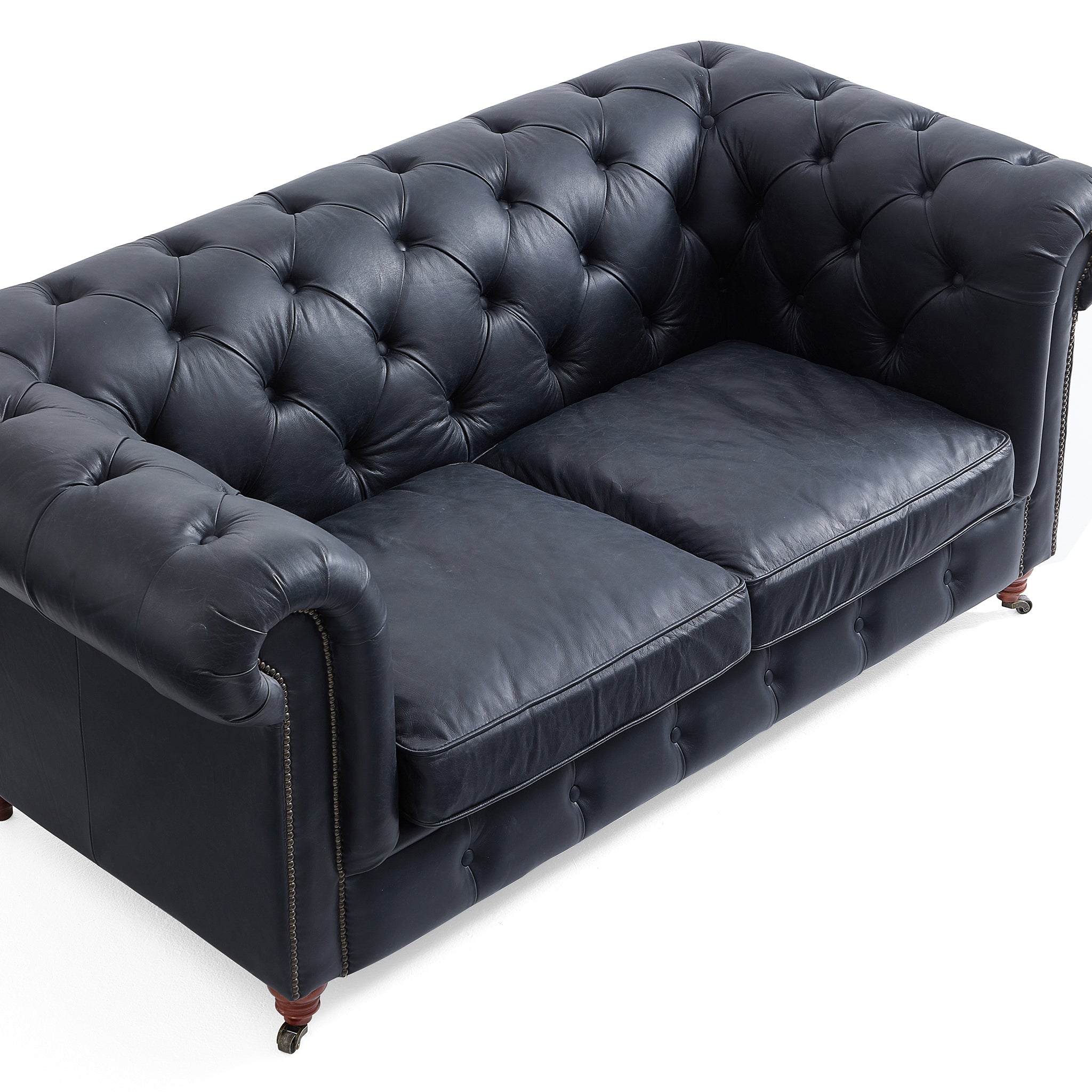 Durango Chesterfield Top Grain Leather Tufted Sofa