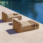 Solana Designer Teak Outdoor Sofa & Lounge Set