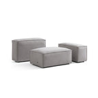 Canapé modulaire Freedom gris neuf avec pouf
