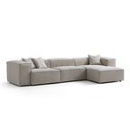 Canapé modulable Freedom beige avec pouf