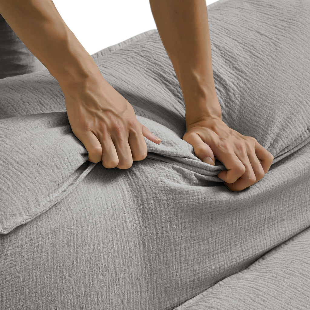 Fauteuil d'appoint modulaire gris Freedom