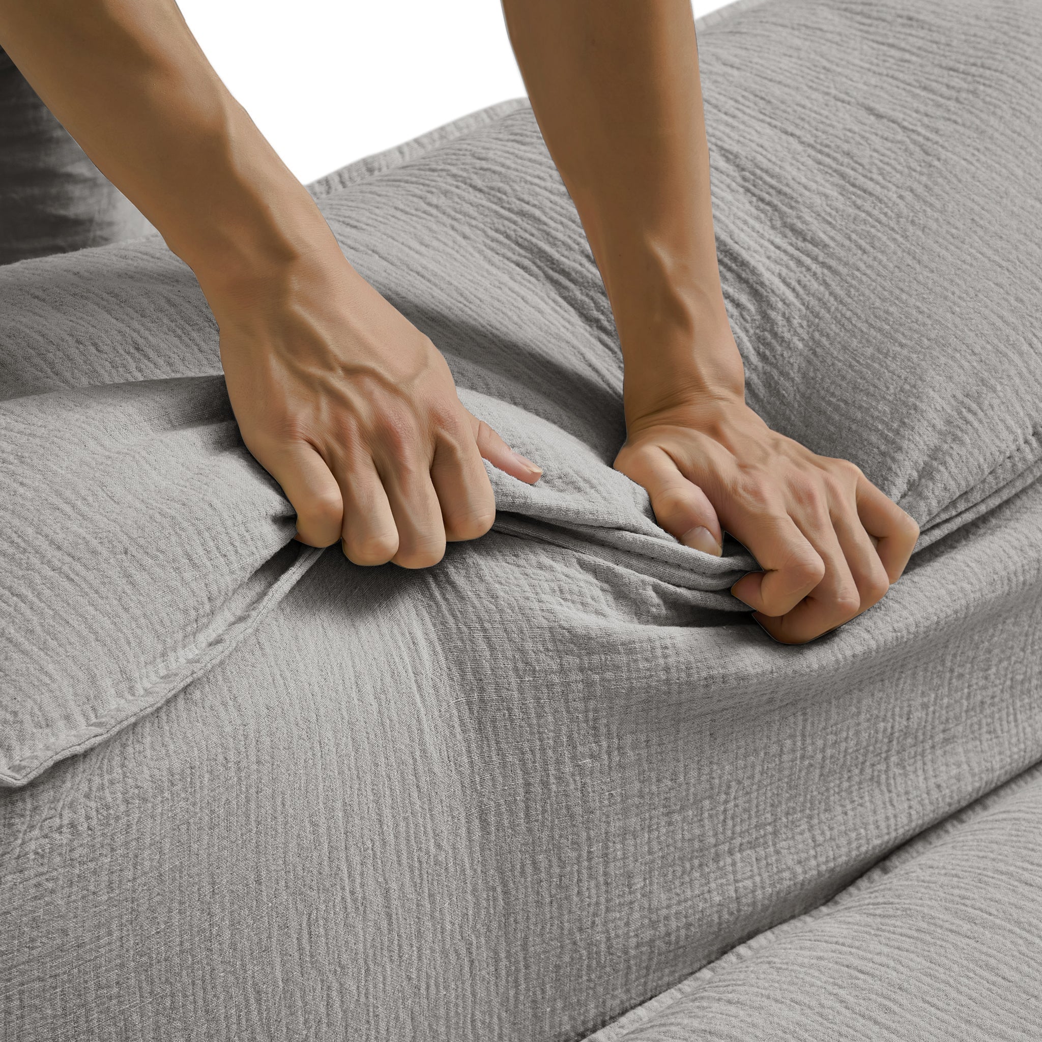 Fauteuil d'appoint modulaire gris Freedom