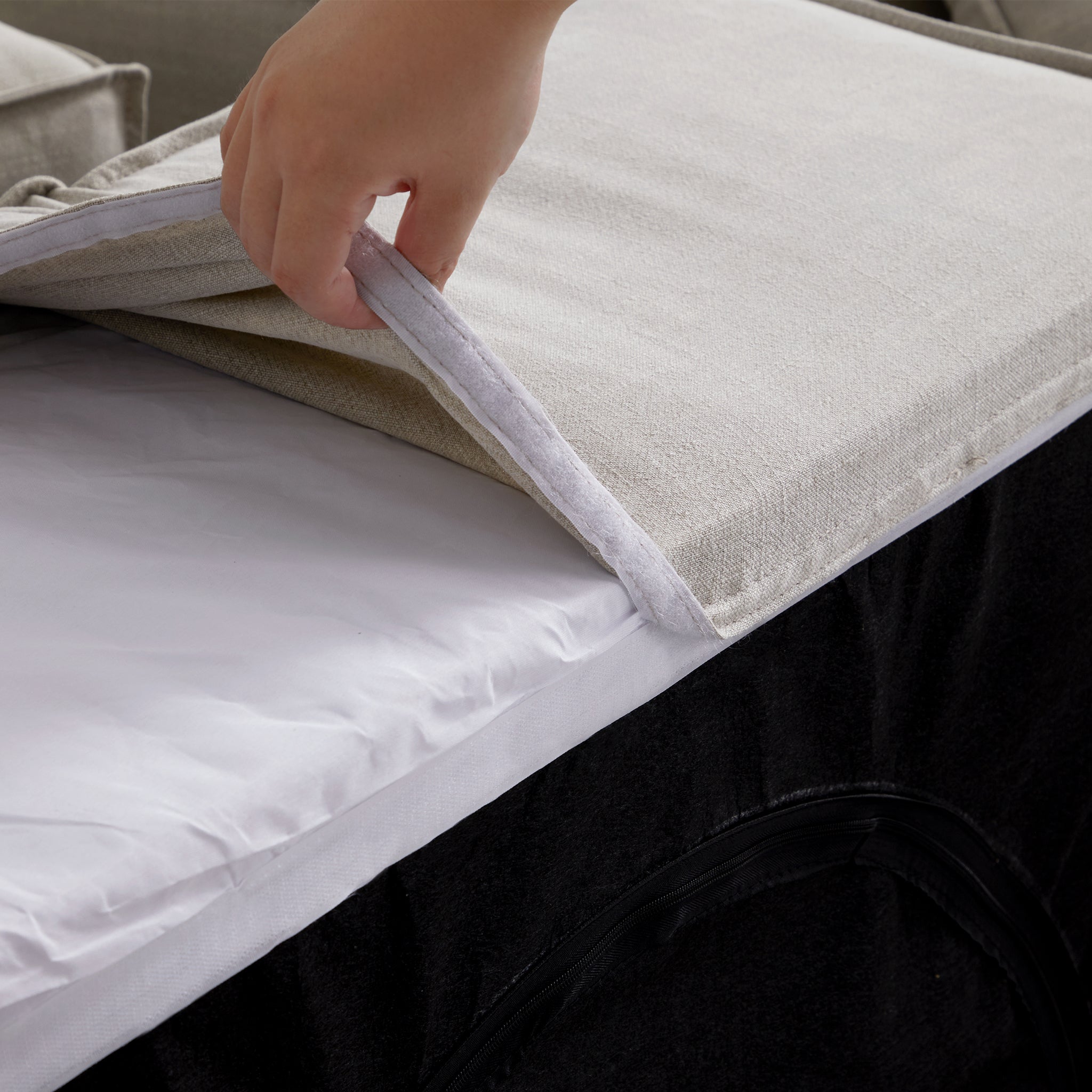 Canapé modulaire Freedom gris neuf avec pouf