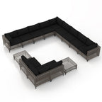 Ensemble de sièges d'extérieur sectionnels Patip avec coussins