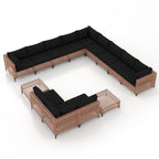 Ensemble de sièges d'extérieur sectionnels Patip avec coussins