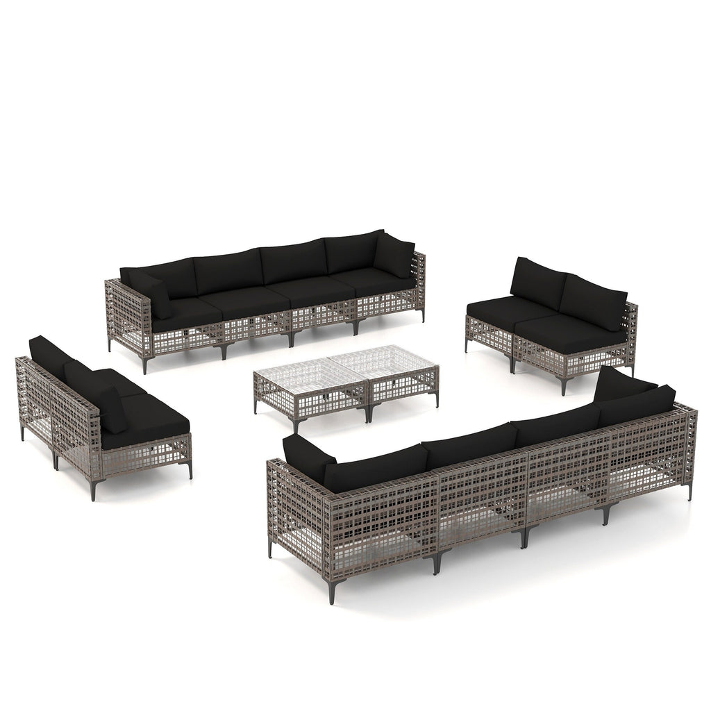 Ensemble de sièges d'extérieur sectionnels Patip avec coussins
