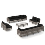 Ensemble de sièges d'extérieur sectionnels Patip avec coussins