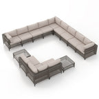 Ensemble de sièges d'extérieur sectionnels Patip avec coussins