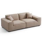 Domus Modular Khaki Leather Sofa