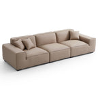 Domus Modular Khaki Leather Sofa