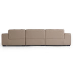 Domus Modular Khaki Leather Sectional Sofa