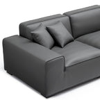 Domus Modular Khaki Leather Sectional Sofa