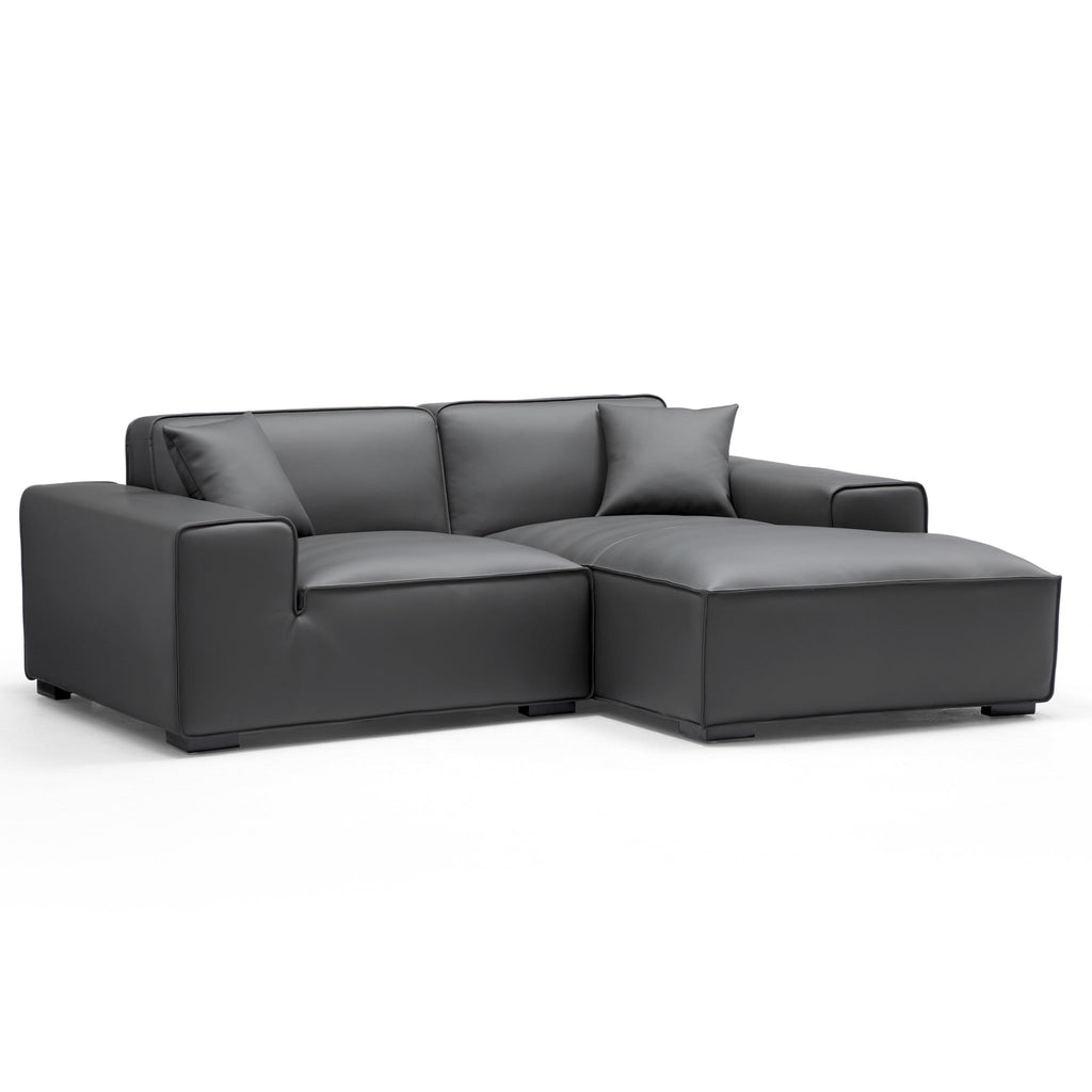 Domus Modular Brown Leather Sectional